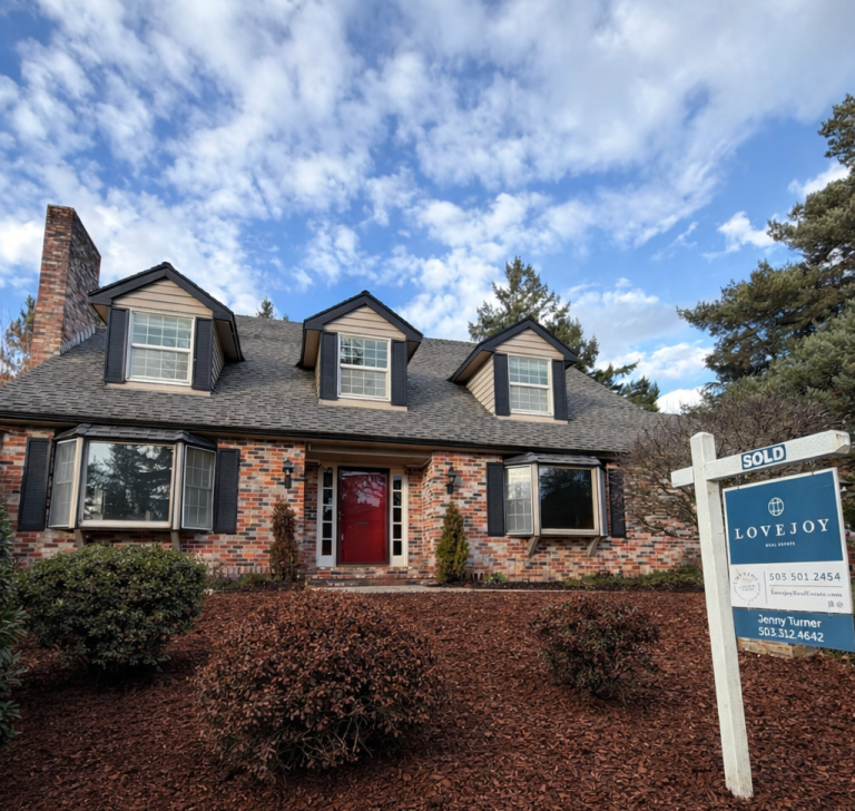 Home with Lovejoy Sold Sign